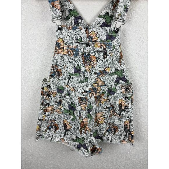 Marvel Her Universe Girls Overalls Size Large Iron Man Hulk Captain America - Picture 4 of 9